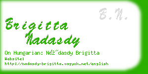 brigitta nadasdy business card